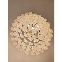 Huge Italian Conchiglie Murano Glass Gold Chandelier - 4476271