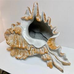 Huge Italian Terracotta Sculpture of a Seashell Shell - 3982304