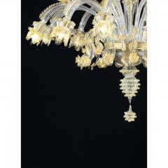 Huge Luxury Italian Chandelier With Flowers and Leaves Murano Glass - 4592207