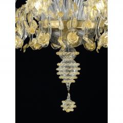 Huge Luxury Italian Chandelier With Flowers and Leaves Murano Glass - 4592210
