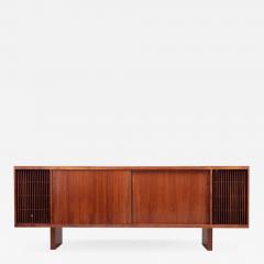 Huge Mid Century Studio Hifi Phono Credenza in Walnut USA 1960s - 565617