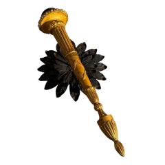 Huge Pair of 19th C Style Giltwood Torchieres Wall Sconces - 4558196