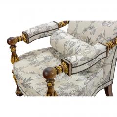 Huge Palace Throne Arm Chair W Carved Swan Head Finials - 4795158