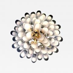 Huge White Tulip Petals Murano Chandelier or Ceiling Light - 3460019