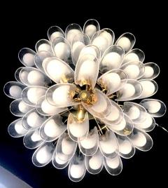 Huge White Tulip Petals Murano Chandelier or Ceiling Light - 3580103
