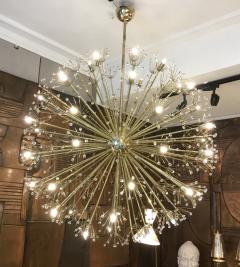 Huge sputnik chandelier in brass and glass - 2610489