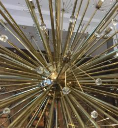 Huge sputnik chandelier in brass and glass - 2610492