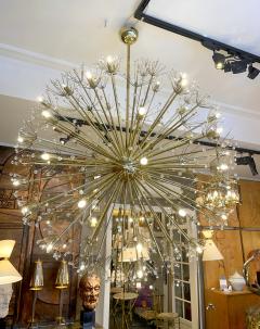 Huge sputnik chandelier in brass and glass - 2610494