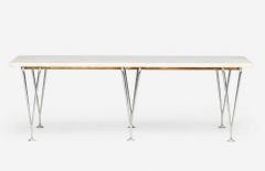 Hugh Acton Rare Hugh Acton Carrara Marble Coffee Table Bench - 4813993