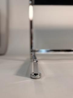 Hugh Acton Rare Hugh Acton Rosewood Chrome Executive Desk - 4375291