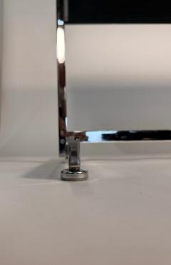 Hugh Acton Rare Hugh Acton Rosewood Chrome Executive Desk - 4375299