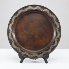 Hugh Wallis Hugh Wallis An Arts Crafts Hand Formed Round Copper Plate - 4188184