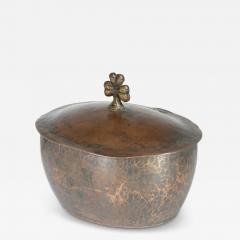 Hugh Wallis Hugh Wallis An Arts Crafts Hand Hammered Copper Pot Lid - 4221830