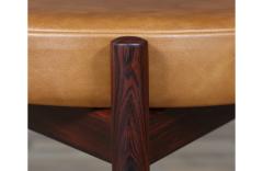 Hugo Frandsen Hugo Frandsen Rosewood Cognac Leather Stools - 4094820