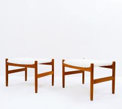 Hugo Frandsen Pair of Mid Century Stools by Hugo Frandsen for Sp ttrup M bler - 2702586