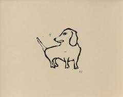 Hugo Guiness Dog Print by Hugo Guiness England c 1990s - 3666676