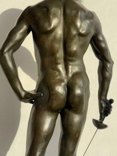 Hugo Lederer Athletic Male Nude with Sword - 2312969