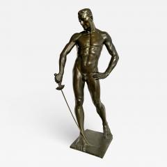 Hugo Lederer Athletic Male Nude with Sword - 2313832