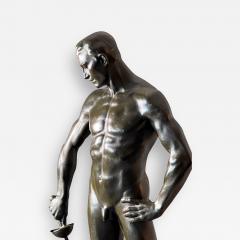 Hugo Lederer Athletic Male Nude with Sword - 2313834