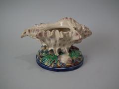 Hugo Lonitz Majolica Conch Shell Spoon Warmer - 1908847