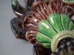 Hugo Lonitz Majolica Mirror with Candleholders - 1744896