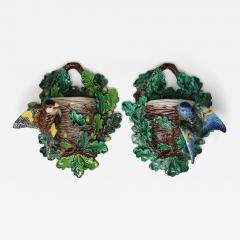 Hugo Lonitz Pair Hugo Lonitz Finch Wall Pockets - 3855079