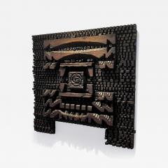 Hugo Rodriguez Hugo Rodriguez Panel Hand carved wood sculpture HR13 1960 s - 4697627