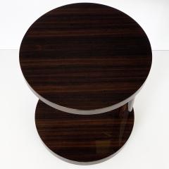 Hugues Chevalier Deco Style Macassar Ebony Adjustable Side Table by Hugues Chevalier - 1055882