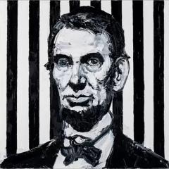 Hunt Slonem Lincoln Black White JEM1003 2024 - 3549341