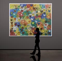 Hunt Slonem Morning Cloak Question Mark - 4329839