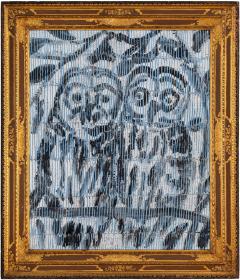 Hunt Slonem Owls Blue Forest - 4169889