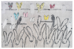 Hunt Slonem Silver Whydahs - 4496689