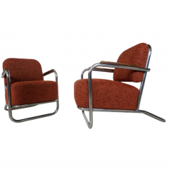 Hynek Gottwald Pair Of Bauhaus Armchairs Hynek Gottwald 1930s - 3552245