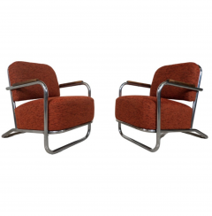 Hynek Gottwald Pair Of Bauhaus Armchairs Hynek Gottwald 1930s - 3552246