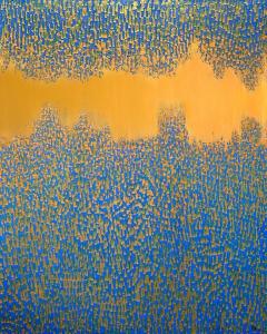 Hyunae Kang Hyun Ae Kang Modern Abstract Mixed Media on Canvas Gleam  - 4645021