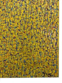 Hyunae Kang Hyun Ae Kang Modern Abstract Mixed Media on Canvas Painting Pray Hyunae Kang - 4617434