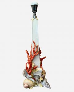 I Borbone di Capodimonte Ceramic lamp base by Antonio Fullin Mollica Ed I Borbone Capodimonte Italy - 3391878