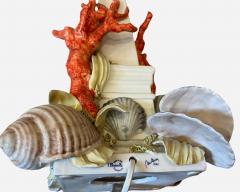 I Borbone di Capodimonte Ceramic lamp base by Antonio Fullin Mollica Ed I Borbone Capodimonte Italy - 3391882