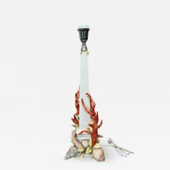 I Borbone di Capodimonte Ceramic lamp base by Antonio Fullin Mollica Ed I Borbone Capodimonte Italy - 3392146
