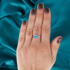 IGI Certified 2 08 Carat Vivid Blue Lab Grown Diamond Engagement Ring - 4032270