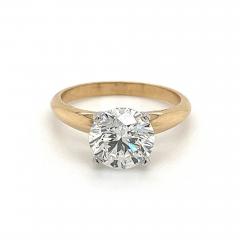 IGI Certified 2 31 H VS2 Round Lab Grown Diamond 2 Tone Solitaire Ring - 3632002