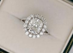 IGI Certified 4 91 Carat TW Lab Grown Diamond Engagement Ring - 3504556