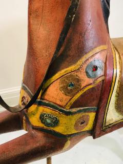 IMPORTANT CARVED TURN OF THE CENTURY CAROUSEL HORSE - 1025516