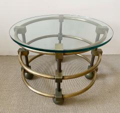 INDUSTRIAL BRASS AND METAL TABLE - 3434356
