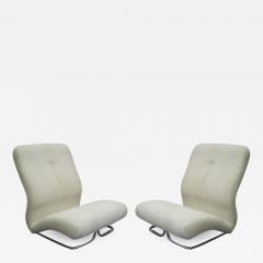 IPE Bologna Rare Pair of Italian Mid Century Modern Space Age Lounge Chairs by IPE - 1803002