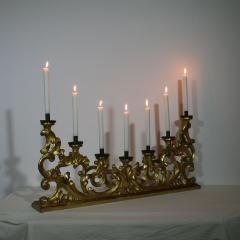 ITALIAN 18TH C LARGE BAROQUE GILT WOOD CANDELABRA CIRCA 1750 - 1243118