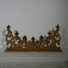 ITALIAN 18TH C LARGE BAROQUE GILT WOOD CANDELABRA CIRCA 1750 - 1243121