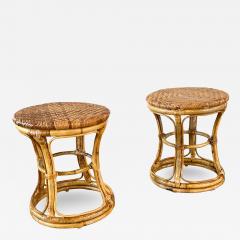 ITALIAN BAMBOO FOOT STOOLS - 2332626