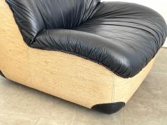 ITALIAN BLACK LEATHER CLUB CHAIRS - 2683859