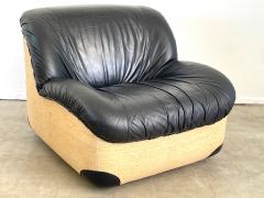 ITALIAN BLACK LEATHER CLUB CHAIRS - 2683861